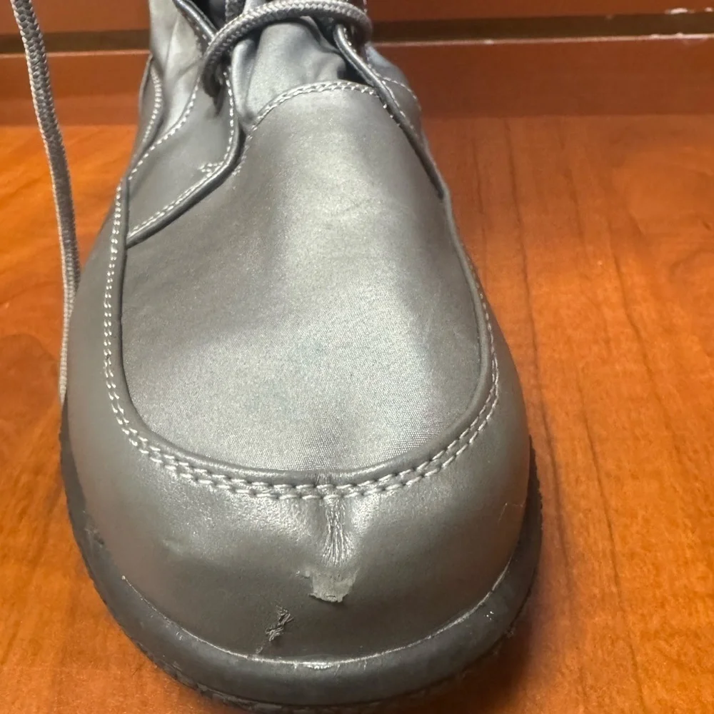 Women's Silver Winter Boots with Faux Fur Lining